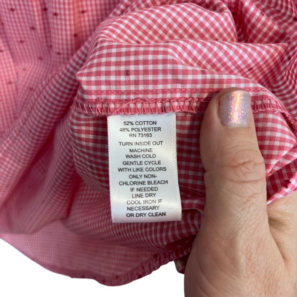 Melissa Paige Gingham Bell Sleeve Top - Picture 8 of 8